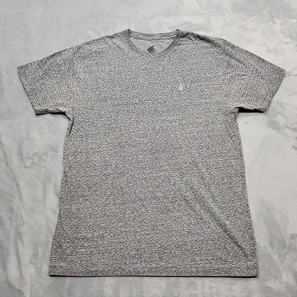 Volcom Shirt Mens XL Gray Short Sleeve Crew Neck Skate Surf Casual Tee